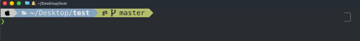Customized Ghostty terminal prompt